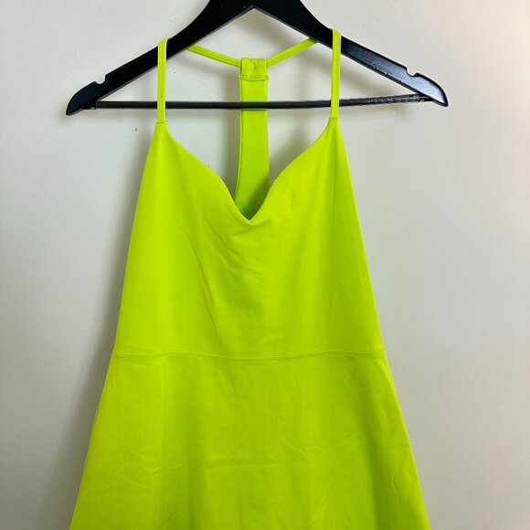 SPIRITUAL GANGSTER Jet Active Mini Dress in Lime Green Size Small - Picture 5 of 9